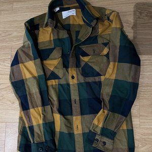 Selected Homme Mens Yellow and Green Shirt